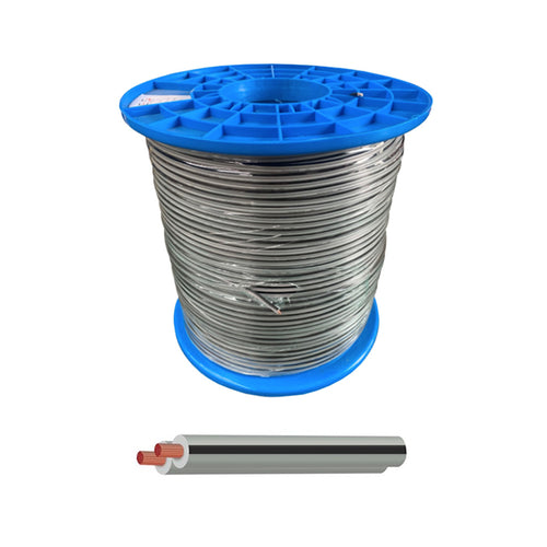 Iluma 2.5mm Speaker Grey / Black Trace Cable 500m Roll