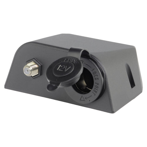 Iluma Accessory Socket & TV Antenna Port F Type Black