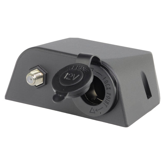 Iluma Accessory Socket & TV Antenna Port F Type Black
