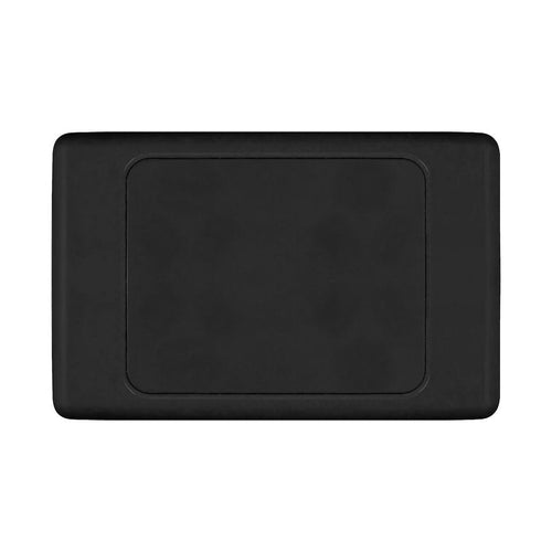 Iluma Blank Light Switch Cover Plate Black