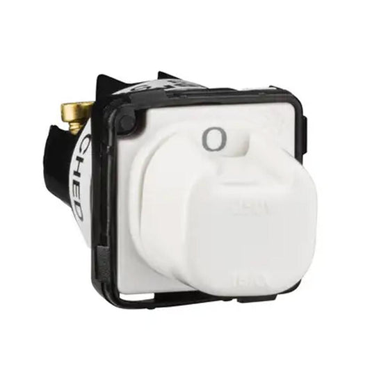 Iluma Clipsal 15A 4 Position Rotary Switch Mechanism 2 On / 2 Off White