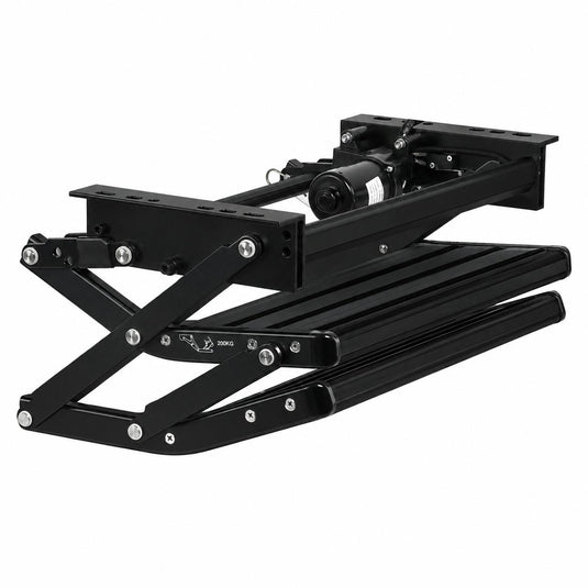 Iluma Double Electric Aluminium Step Inc Amber LED Light Black
