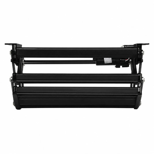 Iluma Double Electric Aluminium Step Inc Amber LED Light Black