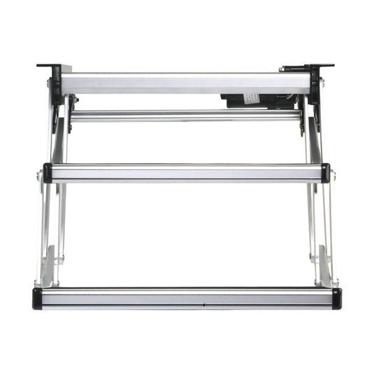 Iluma Double Electric Aluminium Step Inc Amber LED Light Silver