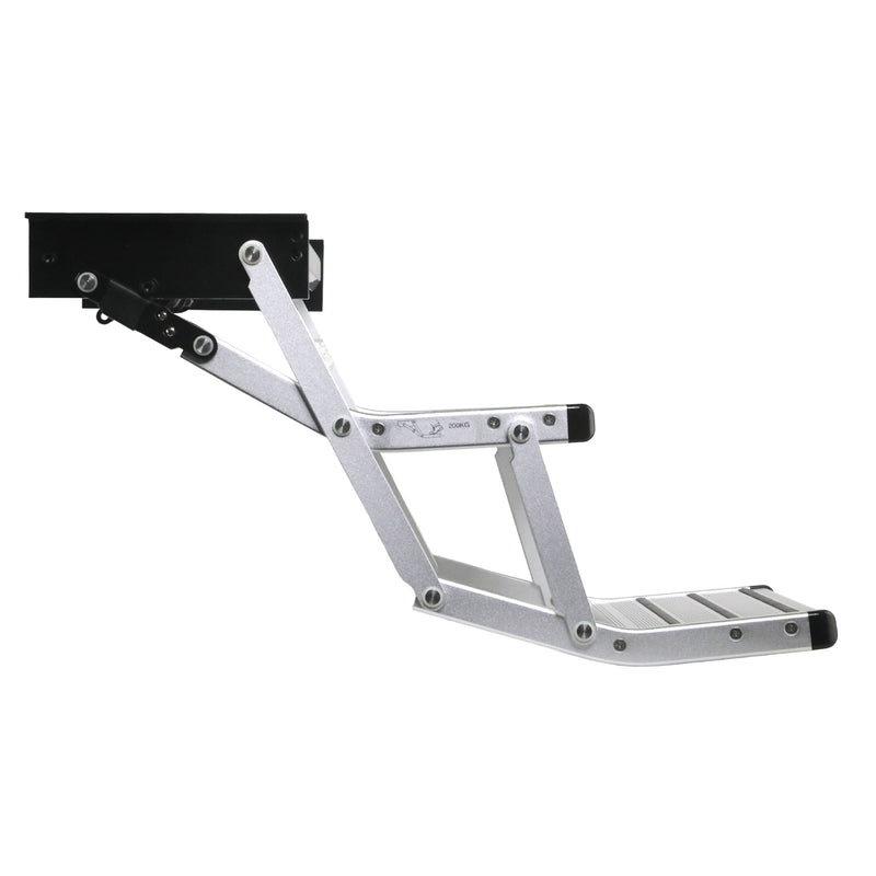 Load image into Gallery viewer, Iluma Double Electric Aluminium Step Inc Amber LED Light Silver
