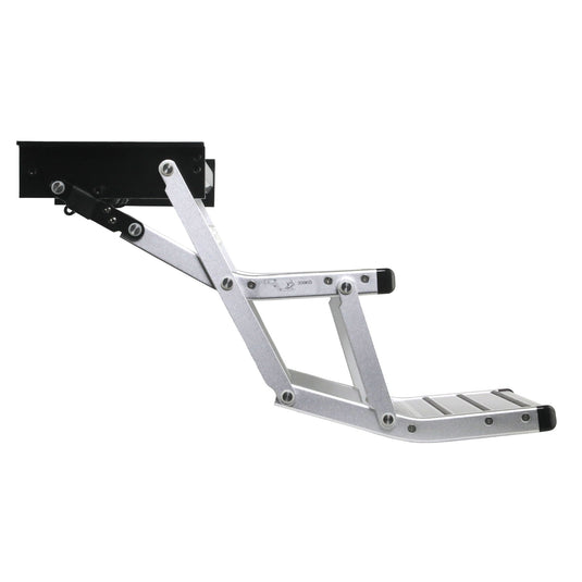 Iluma Double Electric Aluminium Step Inc Amber LED Light Silver