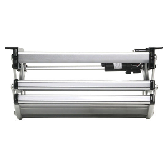Iluma Double Electric Aluminium Step Inc Amber LED Light Silver