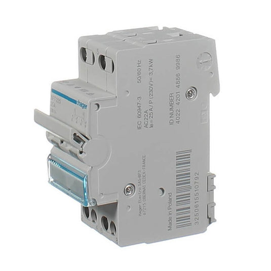 Iluma HAGER Electrical Changeover Switch 2 Pole 25 Amp