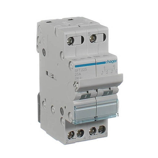 Iluma HAGER Electrical Changeover Switch 2 Pole 25 Amp