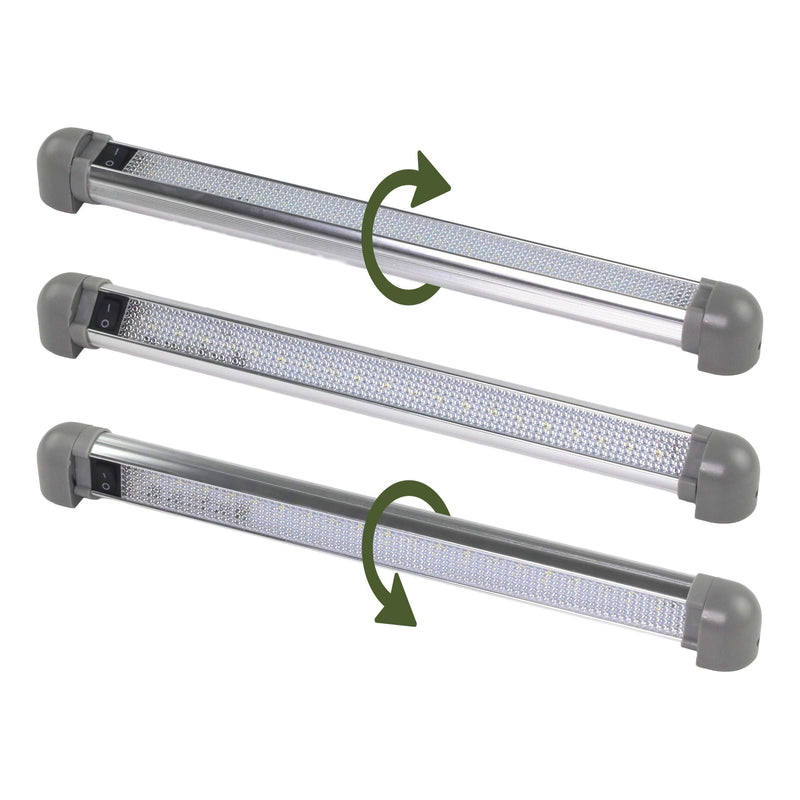 Load image into Gallery viewer, Iluma LED 13.5" 343mm 12 - 28v Interior 90° Swivel Light With On/Off Switch Grey
