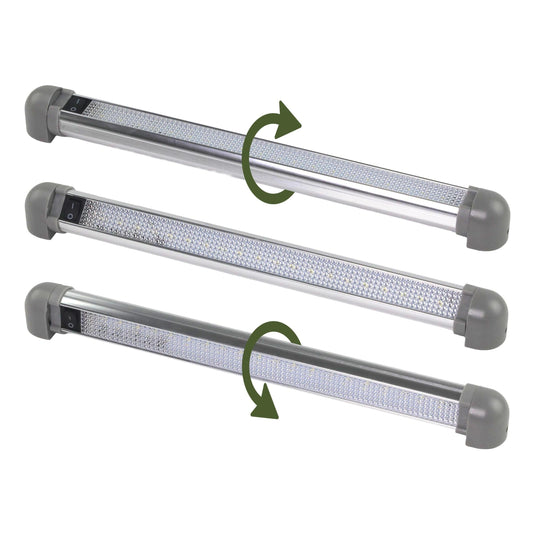 Iluma LED 13.5" 343mm 12 - 28v Interior 90° Swivel Light With On/Off Switch Grey