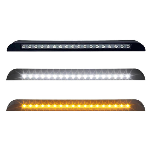 Iluma LED 20" 506mm Slim Awning Amber/White Bug Light IP67 Black