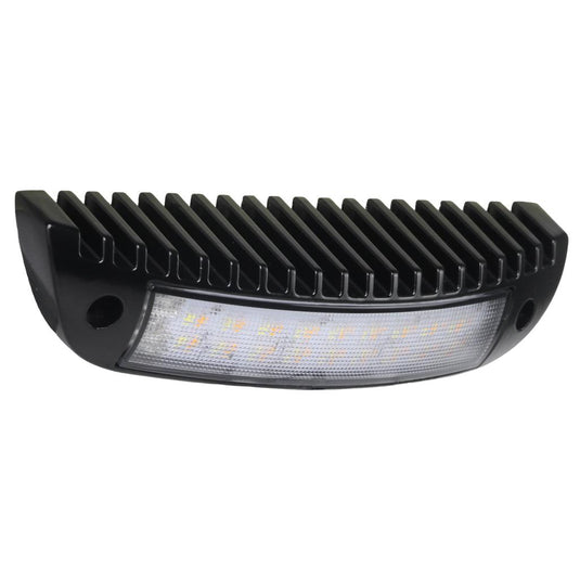 Iluma LED 9" 230mm Awning Amber/White Bug Light IP67 Black