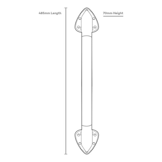 Iluma LED Grab Handle Bubble Blue Light 485mm