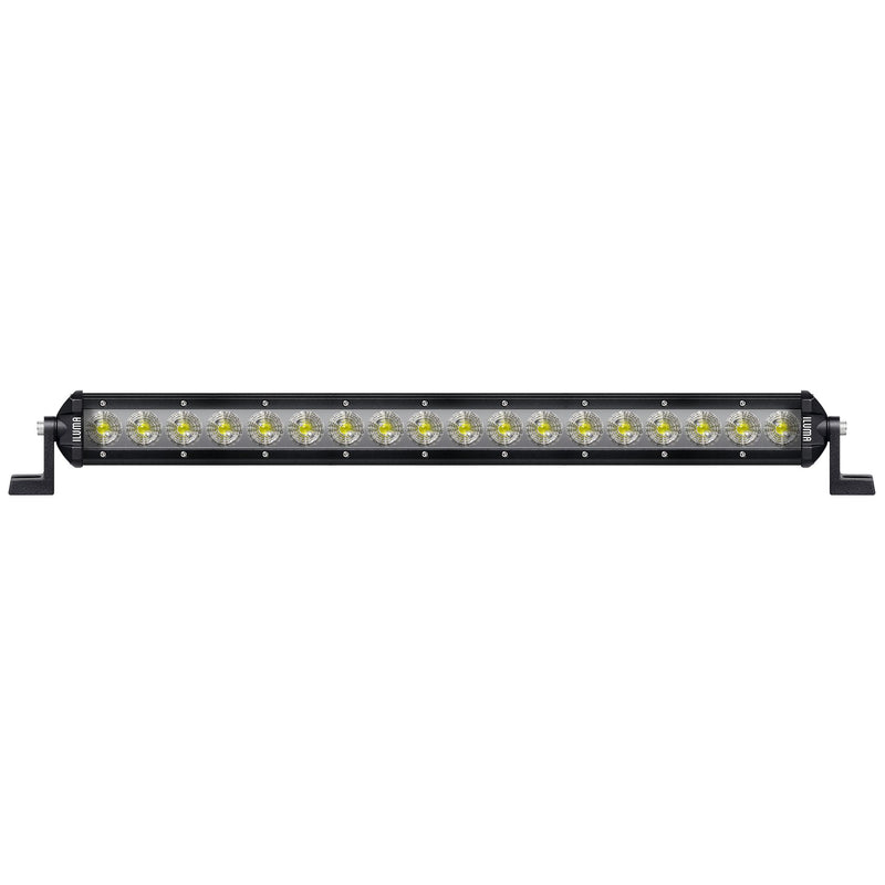 Load image into Gallery viewer, Iluma Light Bar 3W Cree 18 LED Amber/White Bug Light 20" 516mm Length Flood Beam Black
