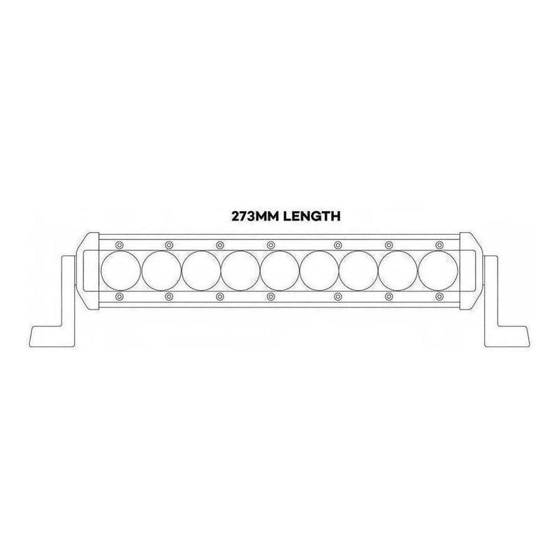 Load image into Gallery viewer, Iluma Light Bar 3W Cree 9 LED 11" 273mm Length Flood Beam White
