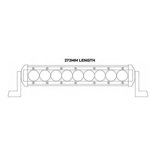Iluma Light Bar 3W Cree 9 LED 11" 273mm Length Flood Beam White