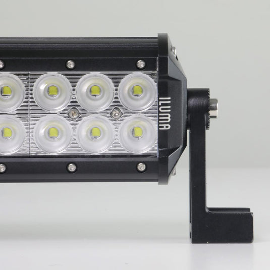 Iluma Light Bar Double Row 3W Cree 24 LED 11.8" 300mm Length Flood Beam Black