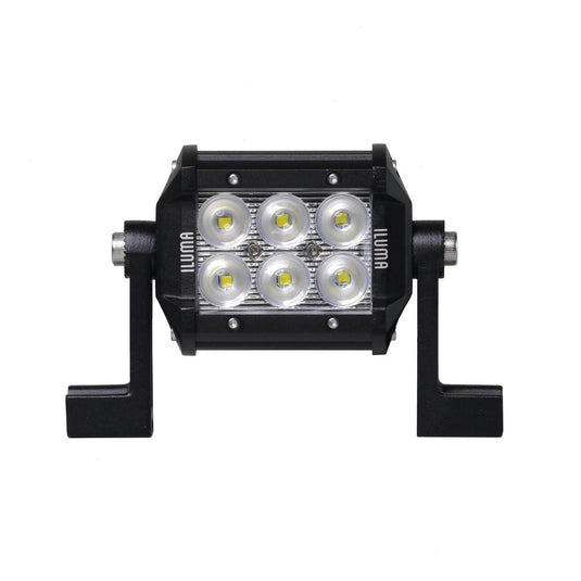 Iluma Light Bar Double Row 3W Cree 6 LED 3.8" 96mm Length Flood Beam Black