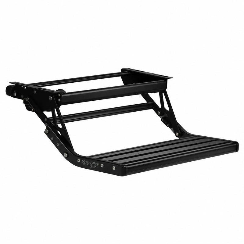 Load image into Gallery viewer, Iluma Single Electric Aluminium Step Inc Amber LED Light Black
