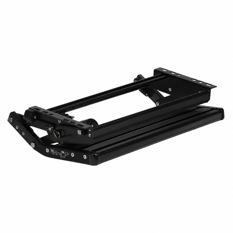 Load image into Gallery viewer, Iluma Single Electric Aluminium Step Inc Amber LED Light Black
