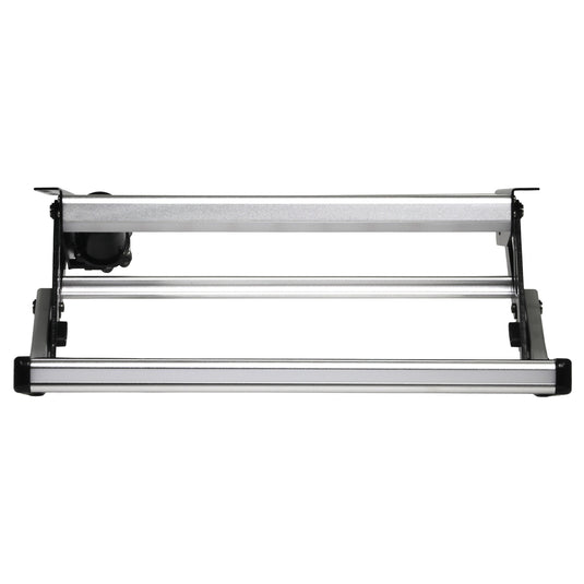 Iluma Single Electric Aluminium Step Inc Amber LED Light Silver