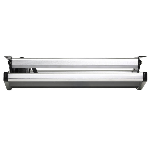Iluma Single Electric Aluminium Step Inc Amber LED Light Silver