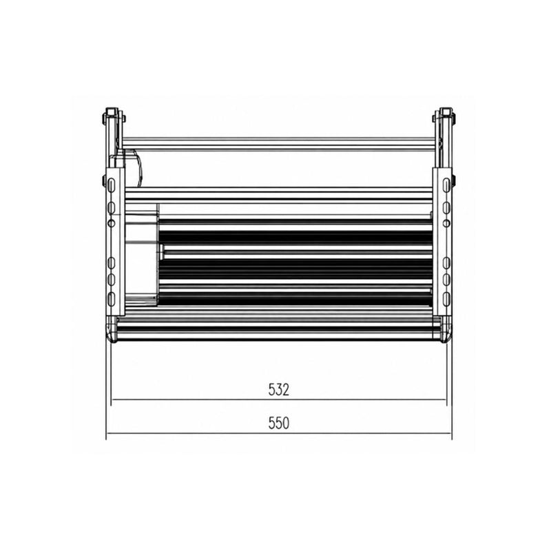 Load image into Gallery viewer, Iluma Single Electric Aluminium Step Inc Amber LED Light Silver
