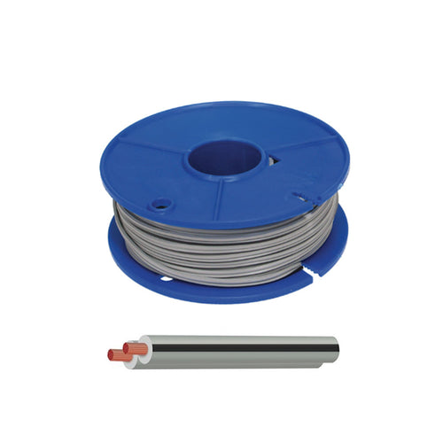 Iluma Speaker Cable 2.5mm Grey With Black Trace 100m Roll