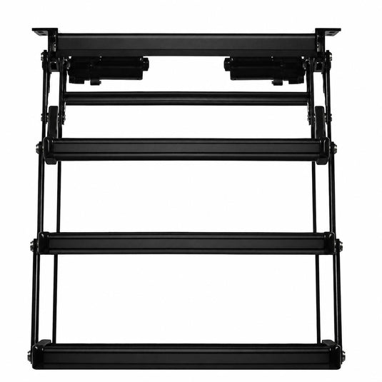 Iluma Triple Electric Aluminium Step Inc Amber LED Light Black