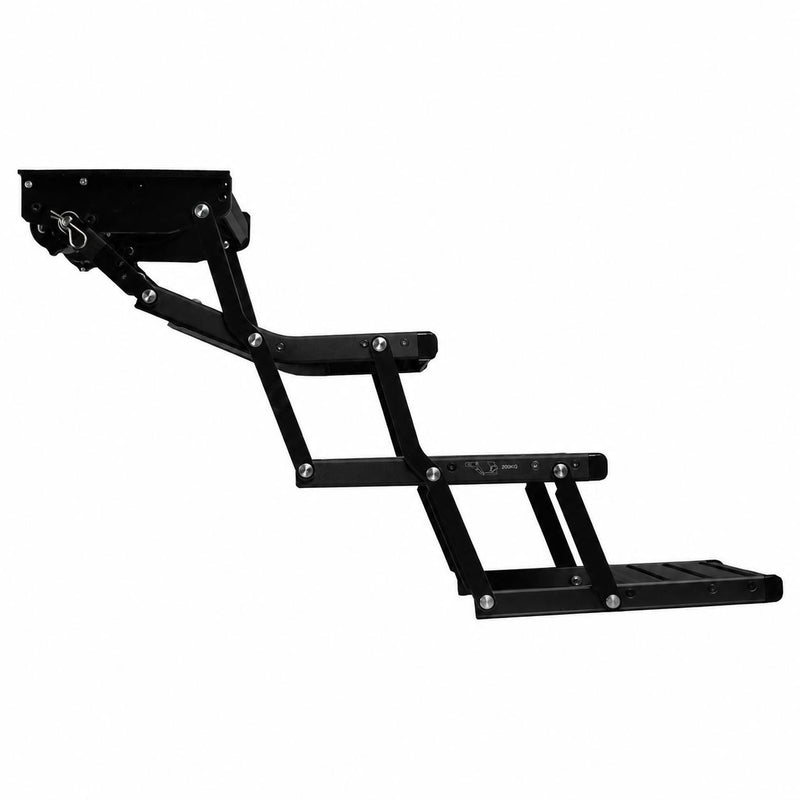 Load image into Gallery viewer, Iluma Triple Electric Aluminium Step Inc Amber LED Light Black
