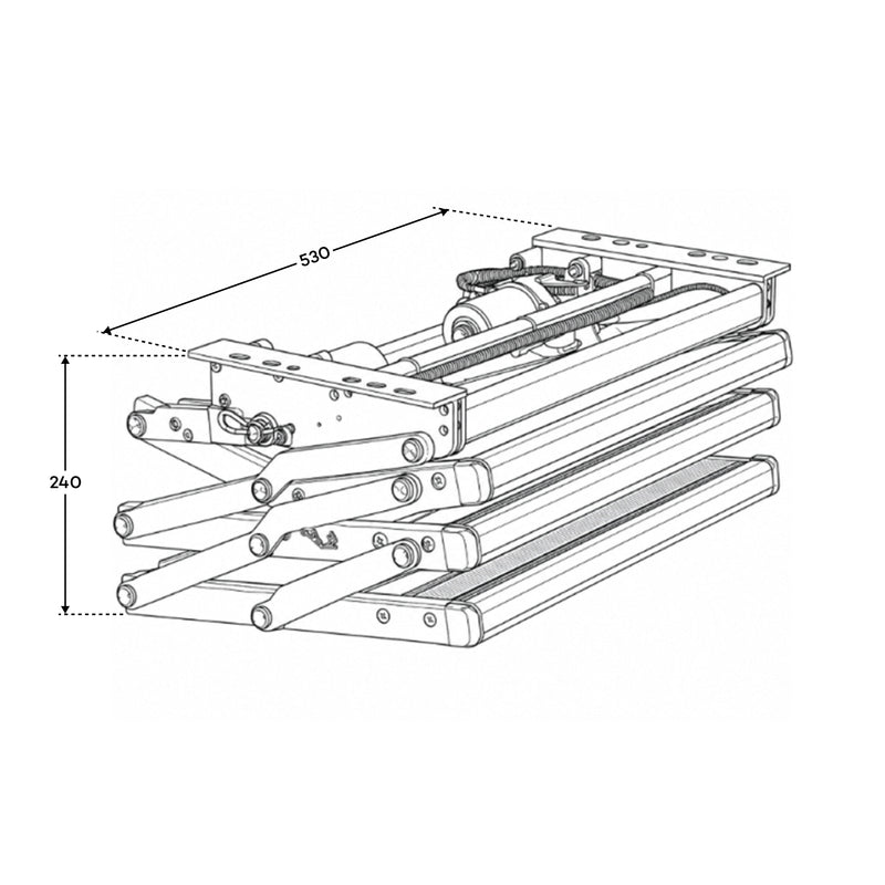 Load image into Gallery viewer, Iluma Triple Electric Aluminium Step Inc Amber LED Light Silver
