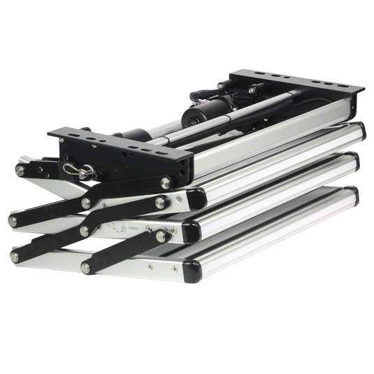 Iluma Triple Electric Aluminium Step Inc Amber LED Light Silver