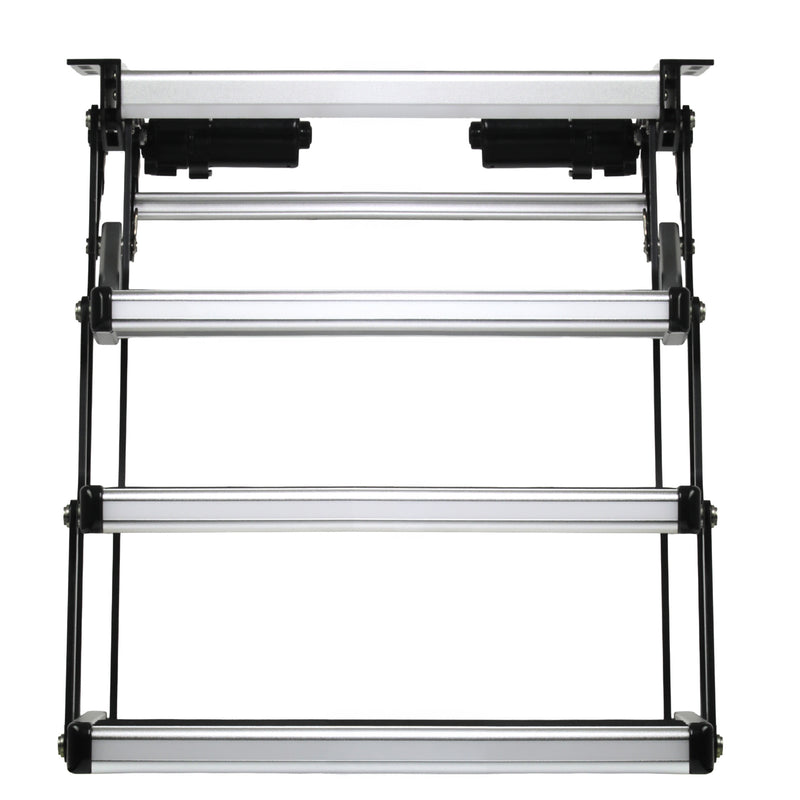 Load image into Gallery viewer, Iluma Triple Electric Aluminium Step Inc Amber LED Light Silver
