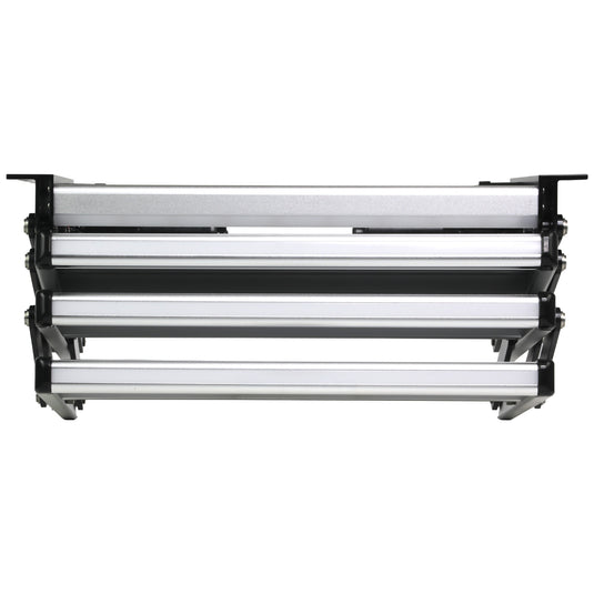 Iluma Triple Electric Aluminium Step Inc Amber LED Light Silver