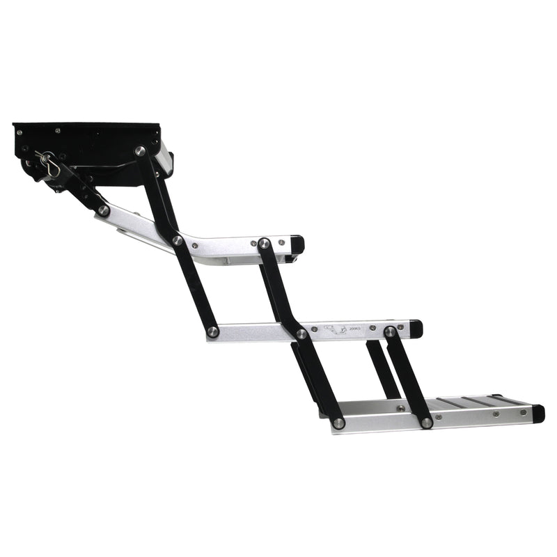 Load image into Gallery viewer, Iluma Triple Electric Aluminium Step Inc Amber LED Light Silver
