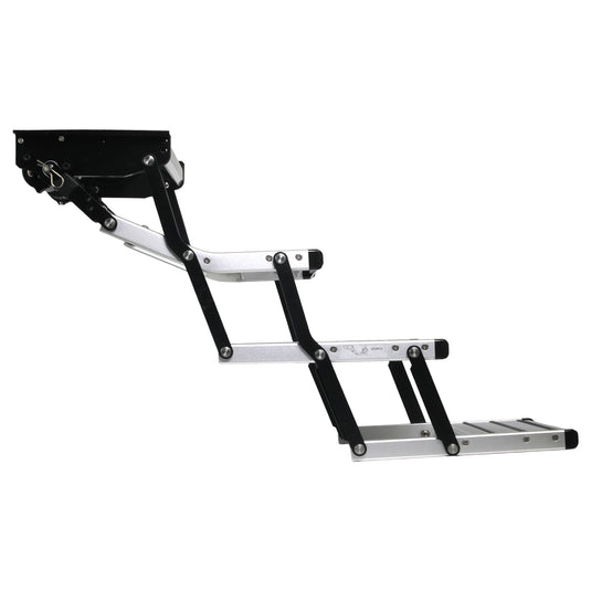 Iluma Triple Electric Aluminium Step Inc Amber LED Light Silver