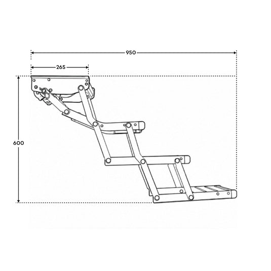 Iluma Triple Electric Aluminium Step Inc Amber LED Light Silver