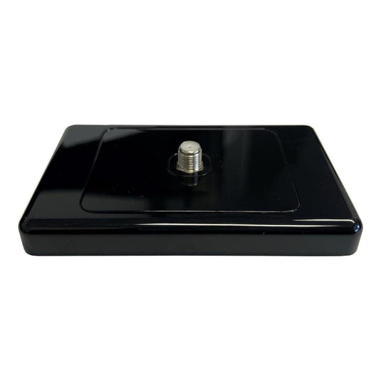 Iluma Wall Plate Single TV Antenna F Type Socket Outlet Black