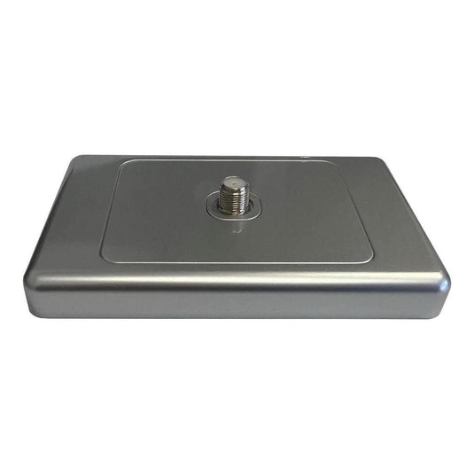 Iluma Wall Plate Single TV Antenna F Type Socket Outlet Silver