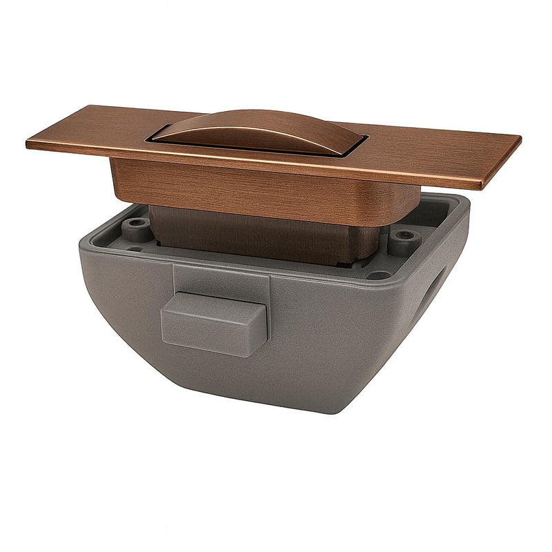 Load image into Gallery viewer, Karina Push Lock Cabinet Handle Dusk Bronze
