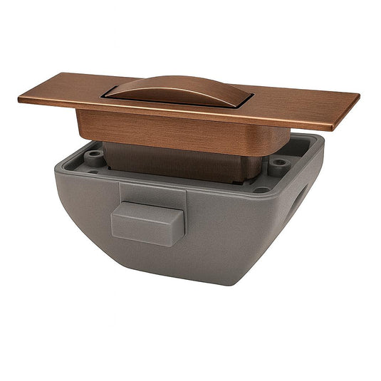 Karina Push Lock Cabinet Handle Dusk Bronze