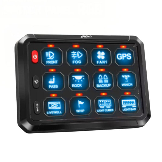 Kong 12V 12 Gang Switch Panel Control System