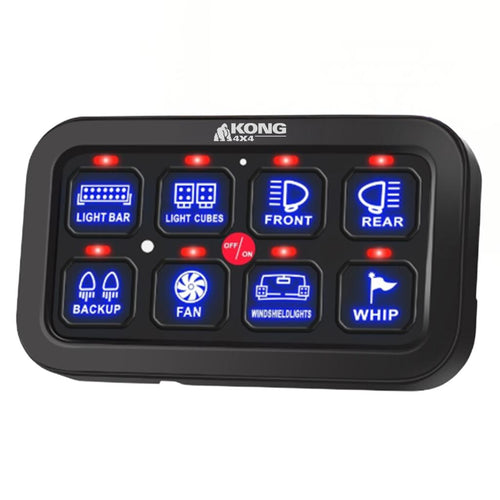 Kong 12V 8 Gang Switch Panel Control System