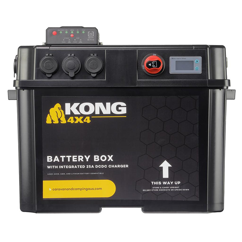 Load image into Gallery viewer, Kong 12V Battery Box Power Station With 25 Amp DC-DC Charger IP66
