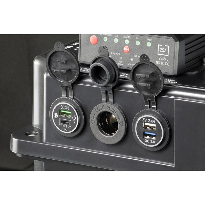 Load image into Gallery viewer, Kong 12V Battery Box Power Station With 25 Amp DC-DC Charger IP66
