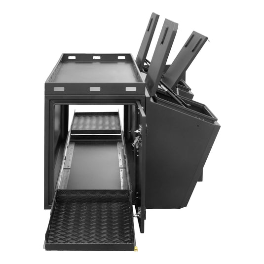 Kong Black Aluminium Beast Tool Box 4 Compartments 2100x1133x755mm