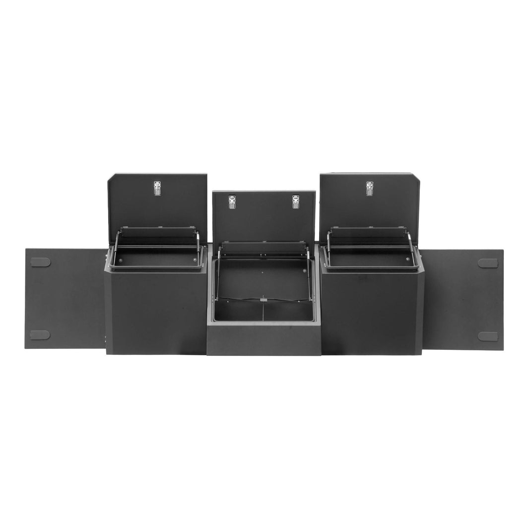 Tools Box 4 Rack Kong Black Aluminium Beast Tool Box 4 Compartments 2100x1133x755mm ...
