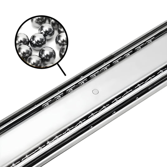 Kong Heavy Duty RH Locking Drawer Slides Stainless Steel 600mm - 120Kgs Pair