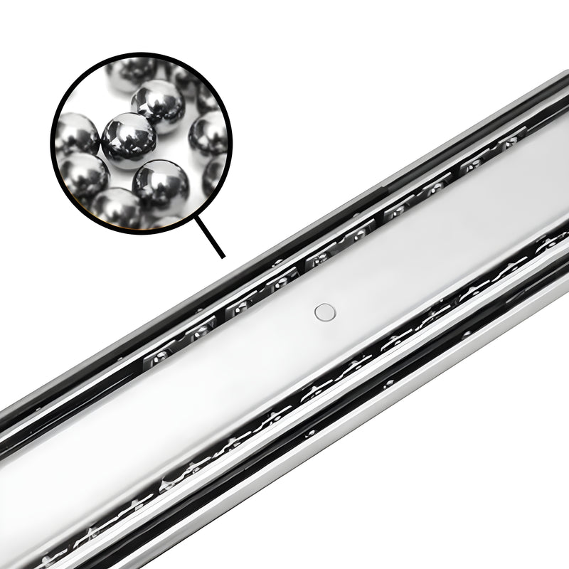 Load image into Gallery viewer, Kong Heavy Duty RH/LH Locking Drawer Slides Stainless Steel 700mm - 120Kgs Pair

